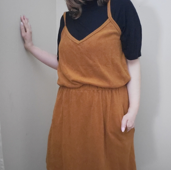 Aerie Orange Tank Dress - Picture 2 of 3
